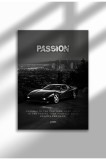 hustle_mxm_11|Motivational Canvas Poster, GT-R Night Drive Art, "Crave Success" Quote, Fuel Your Hustle 2025 | A3 (29.7 x 42 cm) - hustle_mxm_11