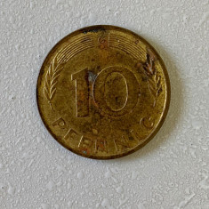 Moneda 10 PFENNIG - 1979 G - Germania - KM 108 (282)