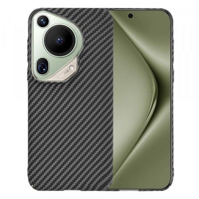 Husa pentru Huawei Pura 70 Ultra, Techsuit, Carbonite FiberShell, Neagra foto