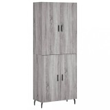Cumpara ieftin Dulap inalt, gri sonoma, 69,5x34x180 cm, lemn compozit