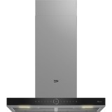 Hota decorativa Beko BHCB67841BBHSI, 415 mc/h, 3 trepte, Auto Shut Down, Clasa A+