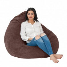 Fotoliu pufrelax tip sac nirvana gigant smarald pretabil si la exterior umplut cu perle polistiren beanbag marca pufrelax