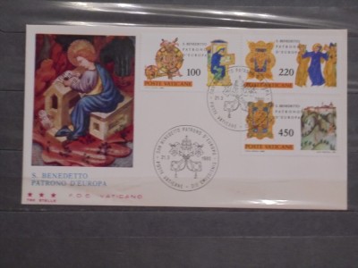 FDC VATICAN - S. BENEDETTO PATRONO D&amp;#039; EUROPA - 1980 - STAMPILE SPECIALE - foto