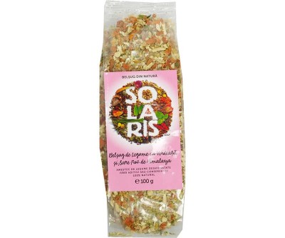 Condiment Belsug de Legume cu Verdeata si Sare Roz de Himalaya Solaris 100gr foto