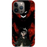 Husa compatibila cu Apple iPhone 13 Pro Max model Black Clover Astra&amp;#039;s Demons, Silicon, TPU, Viceversa, Transparent, Carcasa