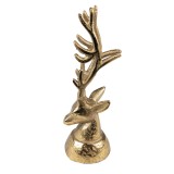 Cumpara ieftin Figurina Ren aluminiu auriu 7x6x17 cm