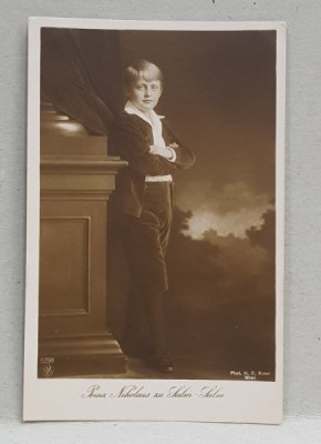 PRINTUL NIKOLAUS DE SALM - SALM . , CARTE POSTALA ILUSTRATA , MONOCROMA, NECIRCULATA , INCEPUTUL SEC. XX foto