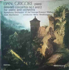 Disc vinil, LP. DAN GRIGORE - PIANO CONCERTOS NO.1 AND 2 FOR PIANO AND ORCHESTRA. SET BOX 2 DISCURI VINIL-BRAHMS foto