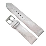 Cumpara ieftin Curea Ceas &bdquo;Silver Glamour&rdquo; Fancy22 &ndash; Piele Naturală Argintie (14mm - 22mm)