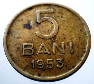 7.132 ROMANIA RPR 5 BANI 1953 foto