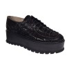 Pantofi dama casual cu platforme de 5 cm - Model Negru TCC4N