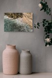 Tablou Canvas Valurile Timpului &Icirc;mbrăţiş&acirc;nd St&acirc;ncile, 39 x 26 cm, CMCLASS