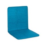 Perna pentru scaun, 43x87 cm, cu spatar, Turcoaz, Bumbac/Poliester, ATU-081035, Oem