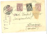 Carte postala circulata Brasov Arad 1927