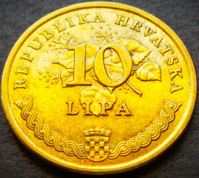 Moneda 10 LIPA - CROATIA, anul 2011 * cod 4114 = A.UNC foto