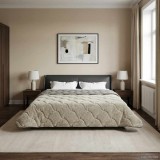 vidaXL Duvet de iarnă Patos Gri deschis 200 x 240 cm 42026317