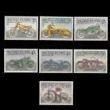 10 &eacute;ves a Motorker&eacute;p&aacute;r (100 ani Motociclete) LP3753-3759 Ungaria 1985