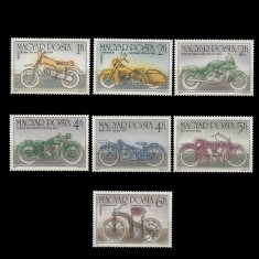 10 &eacute;ves a Motorker&eacute;p&aacute;r (100 ani Motociclete) LP3753-3759 Ungaria 1985