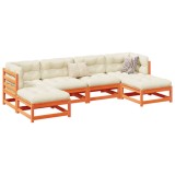 Gossi set mobilier de gradina cu perne, 6 piese, lemn masiv de pin