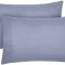 Set 2 huse perna din damasc, densitate 130 g/mp, Antracit, 50/70cm