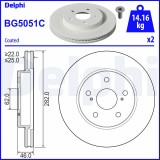 DELPHI BG5051C Disc frana