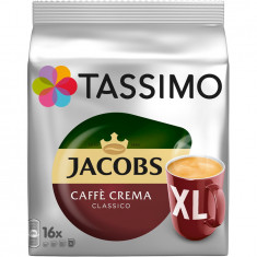 Capsule cafea, Jacobs Tassimo Café Crema XL, 16 bauturi x 215 ml, 16 capsule