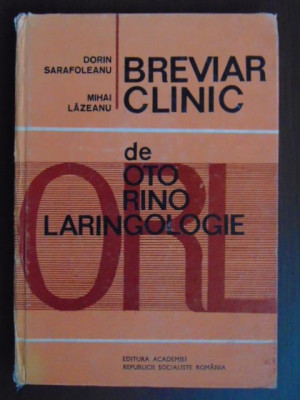 Breviar clinic de otorinolaringologie-Mihai Lazeanu foto