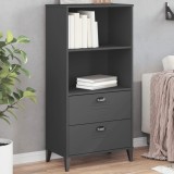 Gossi biblioteca &bdquo;viken&rdquo;, gri antracit, 60x35x123 cm, lemn prelucrat