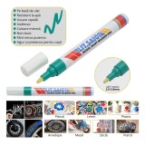 Set 12 buc Marker vopsea verde pe baza de ulei, impermeabil, uscare rapida