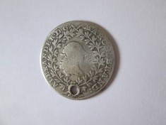 Statele Germane-Brandenburg-Ansbach:20 Kreuzer 1763 S argint Carl Alexander