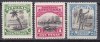 DB1 Colonii Aitutaki 1924 - 1927 Ocupatii 3 v. MNH, Nestampilat
