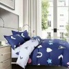 Lenjerie de pat pentru o persoana cu 2 huse de perna dreptunghiulara, Forms, bumbac mercerizat, multicolor