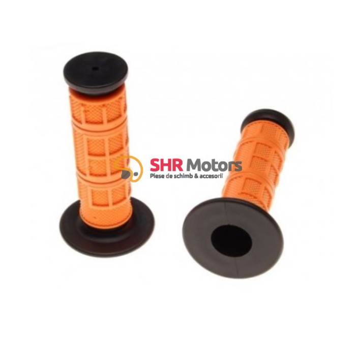 Set mansoane off road negru cu portocaliu