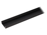 Profil Aluminiu LED Negru 1m WIDE24 de Suprafață