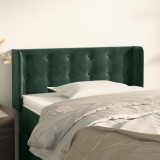 Gossi tablie pat cu aripioare verde inchis 93x16x78/88 cm catifea
