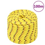 Cumpara ieftin Franghie de barca, galben, 14 mm, 100 m, polipropilena