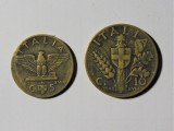 ITALIA 1940 - Lot 2 Monede - 5 Centesimi &amp; 10 Centesimi - VITTORIO EMANUELE III