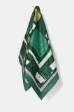 Weekend Max Mara esarfa de matase femei, culoarea verde, modelator, 2515541035600