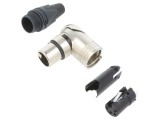 Mufă XLR Mamă 4 Pin 90&deg; Rotativ pe Cablu