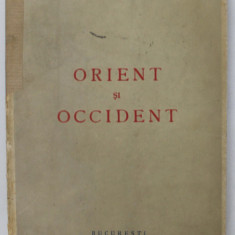 DEDICATIA LUI ANTON DUMITRIU PE VOLUMUL SAU ' ORIENT SI OCCIDENT ' , 1943