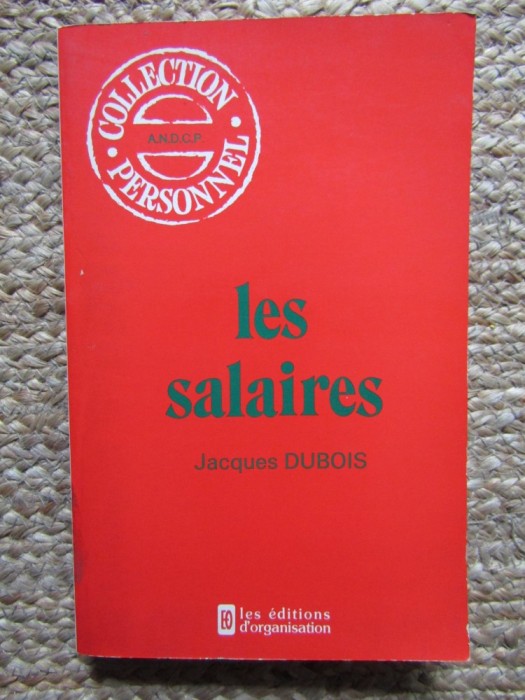 Les salaires - Jacques Dubois