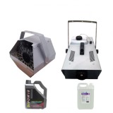 Pachet masina de baloane, lichid baloane 5 l si mașină de fum ,lichid fum 5 l, IdeallStore&reg;, telecomanda inclusa