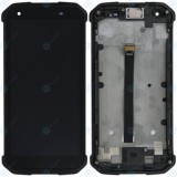 Capacul frontal al modulului de afișare Blackview BV9500 + LCD + digitizer negru