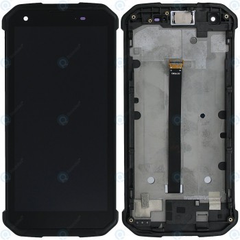 Capacul frontal al modulului de afișare Blackview BV9500 + LCD + digitizer negru foto