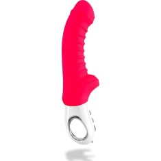 Vibrator Tiger, 6 Moduri + 6 Intensitati, Silicon, USB, Rosu, 22.5 cm, Fun Factory