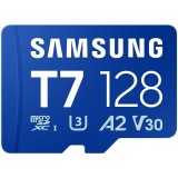 Cumpara ieftin SAMSUNG T7 microSD Memory Card 128GB for Smartphones Tablets and Handheld Consoles up to 170MB s Read MB-MB128T WW (timbru verde 0.03 lei)