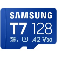 SAMSUNG T7 microSD Memory Card 128GB for Smartphones Tablets and Handheld Consoles up to 170MB s Read MB-MB128T WW (timbru verde 0.03 lei)