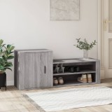 vidaXL Pantofar, gri sonoma, 130x35x54 cm, lemn compozit