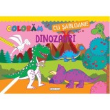 Coloram cu sabloane. Dinozauri