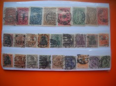 HOPCT LOT NR 629 GERMANIA REICH -26 TIMBRE VECHI-STAMPILAT